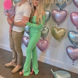 Zara green suit coord, worn once